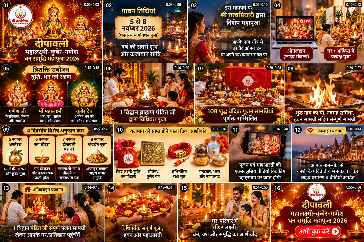 Diwali Mahalakshmi, Kuber & Ganesha Dhan Samriddhi Mahapooja 2026
