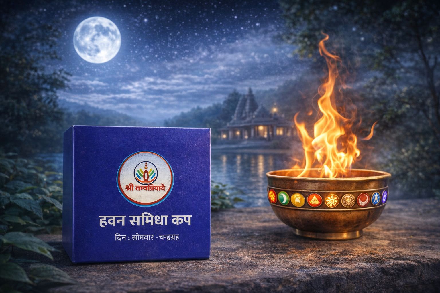 Chandra Grah Hawan Samidha Katori (Moon / Monday)