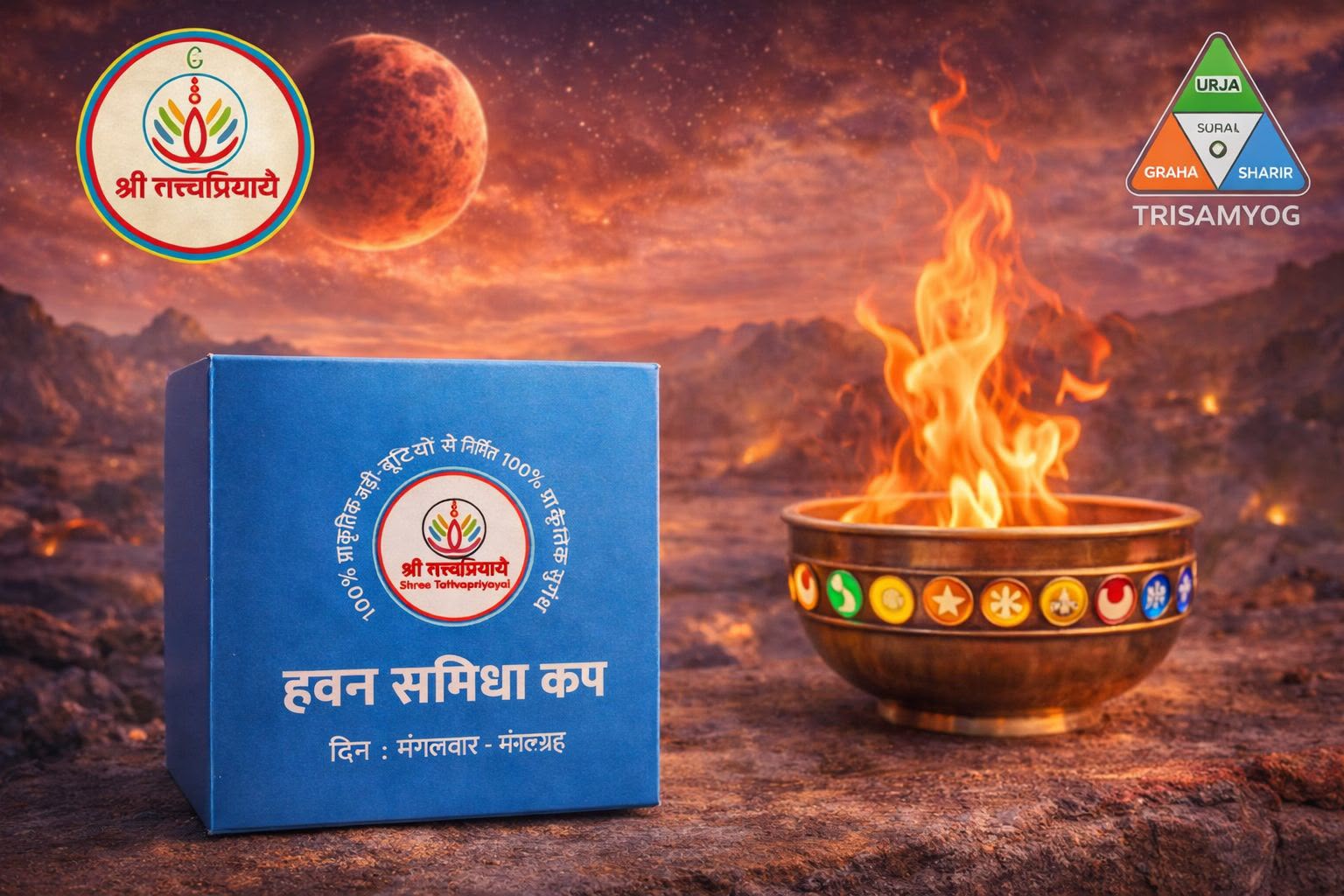 Mangal Grah Hawan Samidha Katori (Mars / Tuesday)